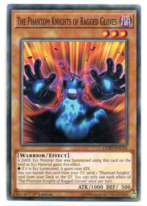 Yu-Gi-Oh! - The Phantom Knights of Ragged Gloves - 1st Ed/Common - Legendary Hero Decks (LEHD-ENC03)