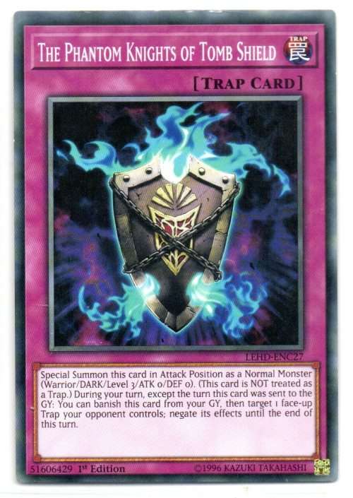 Yu-Gi-Oh! - The Phantom Knights of Tomb Shield - 1st Ed/Common - Legendary Hero Decks (LEHD-ENC27)