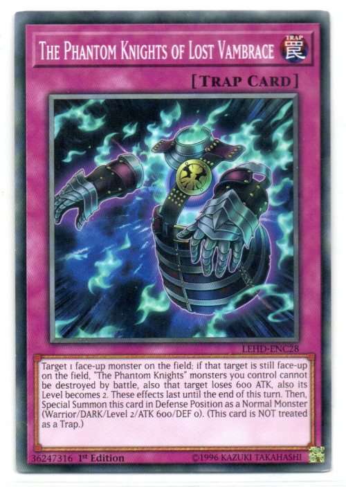 Yu-Gi-Oh! - The Phantom Knights of Lost Vambrace - 1st Ed/Common - Legendary Hero Decks (LEHD-ENC28)
