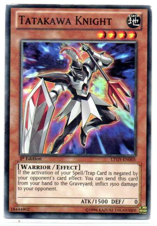 Yu-Gi-Oh! - Tatakawa Knight - 1st Ed/Common - Lord of the Tachyon Galaxy (LTGY-EN005)