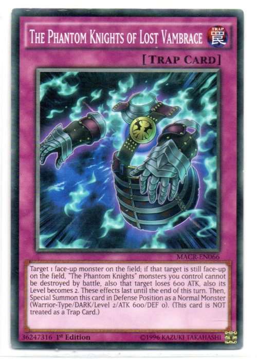 Yu-Gi-Oh! - The Phantom Knights of Lost Vambrace - 1st Ed/Common - Maximum Crisis (MACR-EN066)