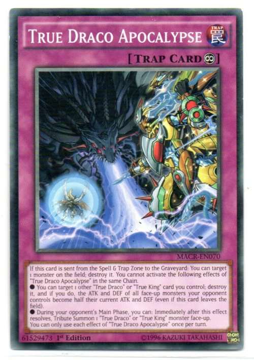Yu-Gi-Oh! - True Draco Apocalypse - 1st Ed/Common - Maximum Crisis (MACR-EN070)
