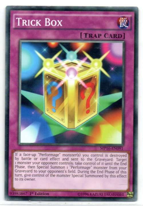 Yu-Gi-Oh! - Trick Box - 1st Ed/Common - 2016 Mega-Tin Mega Pack (MP16-EN091)