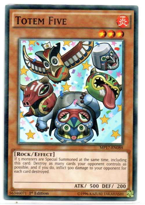 Yu-Gi-Oh! - Totem Five - 1st Ed/Common - 2017 Mega-Tin Mega Pack (MP17-EN088)