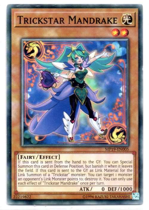 Yu-Gi-Oh! - Trickstar Mandrake - Common - 2019 Gold Sarcophagus Tin Mega Pack (MP19-EN005)
