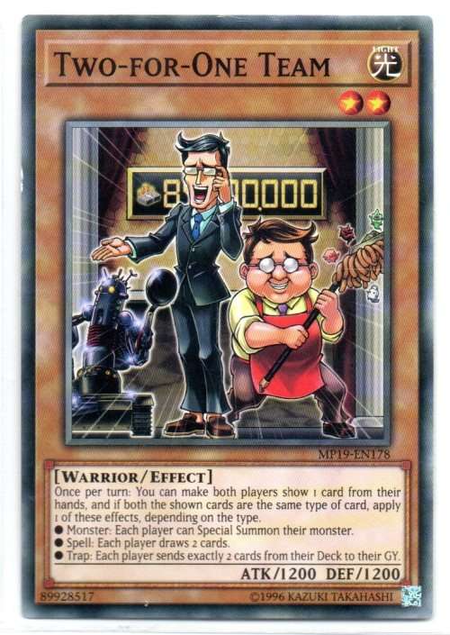 Yu-Gi-Oh! - Two-for-One Team - Common - 2019 Gold Sarcophagus Tin Mega Pack (MP19-EN178)