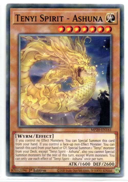 Yu-Gi-Oh! - Tenyi Spirit - Ashuna - 1st Ed/Common - 2020 Tin of Lost Memories (MP20-EN161)