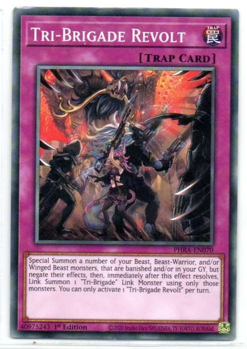 Yu-Gi-Oh! -Tri-Brigade Revolt  - 1st Ed/Common - Phantom Rage (PHRA-EN070)
