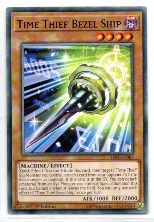 Yu-Gi-Oh! - Time Thief Bezel Ship - 1st Ed/Common - Savage Strike (SAST-EN083)