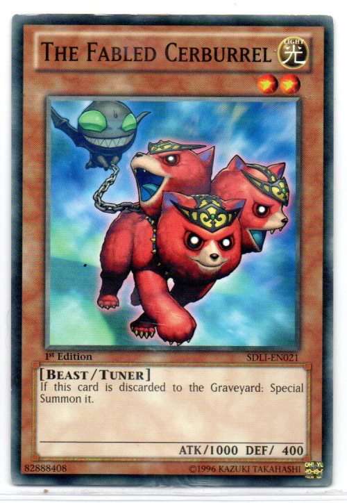 Yu-Gi-Oh! - The Fabled Cerburrel - 1st Ed/Common - Realm of Light Structure Deck (SDLI-EN021)