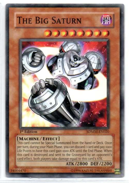 Yu-Gi-Oh! - The Big Saturn - 1st Ed/Common - Machina Mayhem Structure Deck (SDMM-EN020)