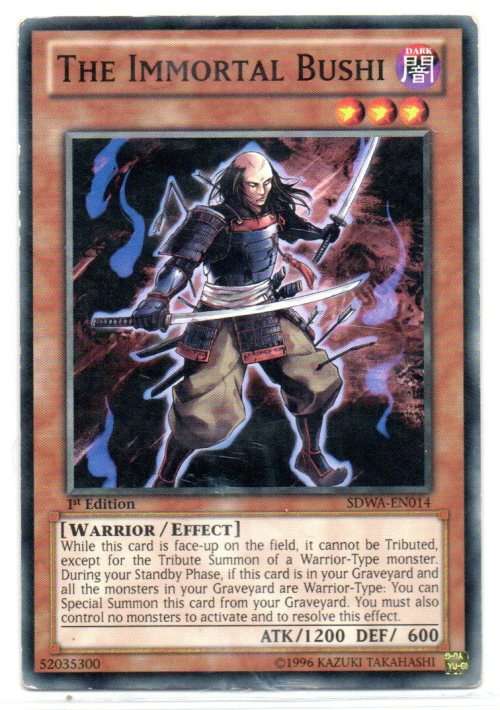 Yu-Gi-Oh! - The Immortal Bushi - 1st Ed/Common - Samurai Warlords Structure Deck (SDWA-EN014)