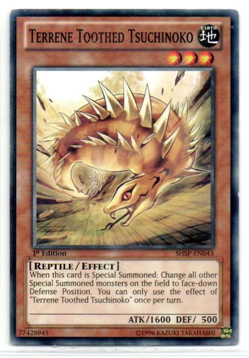 Yu-Gi-Oh! - Terrene Toothed Tsuchinoko - 1st Ed/Common - Shadow Specters (SHSP-EN043)