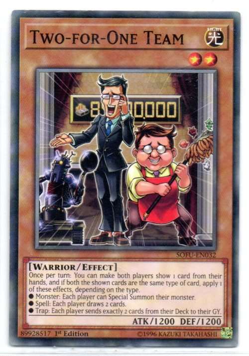 Yu-Gi-Oh! - Two-for-One Team - 1st Ed/Short Print - Soul Fusion (SOFU-EN032)