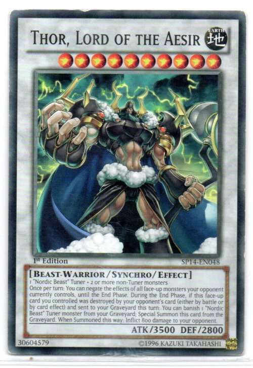 Yu-Gi-Oh! - Thor, Lord of the Aesir - 1st Ed/Common - Star Pack 2014 (SP14-EN048)