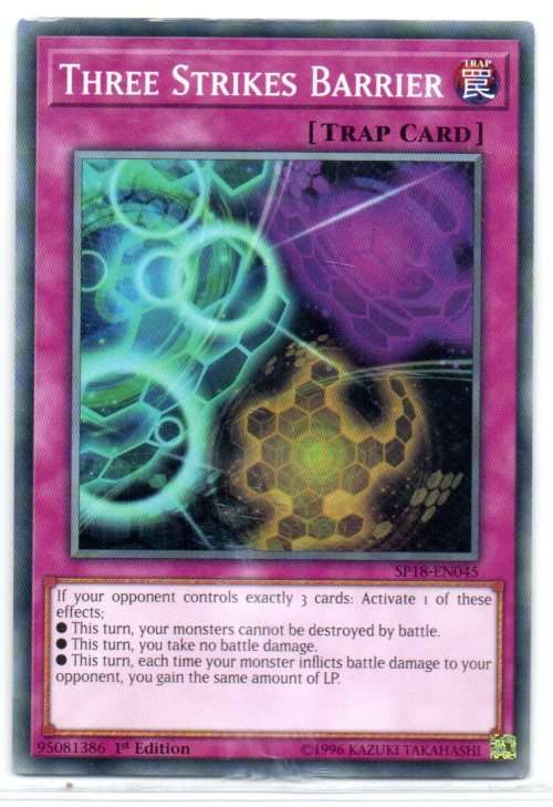 Yu-Gi-Oh! - Three Strikes Barrier - 1st Ed/Common - Star Pack VRAINS (SP18-EN045)