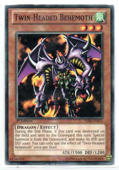 Yu-Gi-Oh! - Twin-Headed Behemoth - 1st Ed/Common - Starter Deck: Kaiba Reloaded (YSKR-EN013)