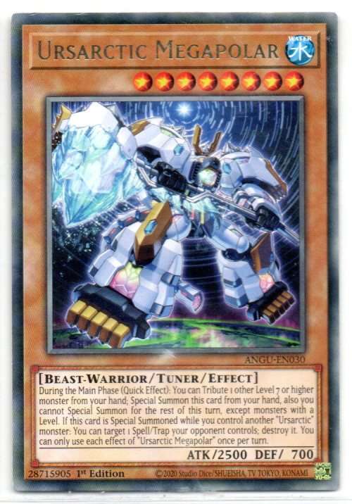 Yu-Gi-Oh! - Ursarctic Megapolar - 1st Ed/Rare - Ancient Guardians (ANGU-EN030)