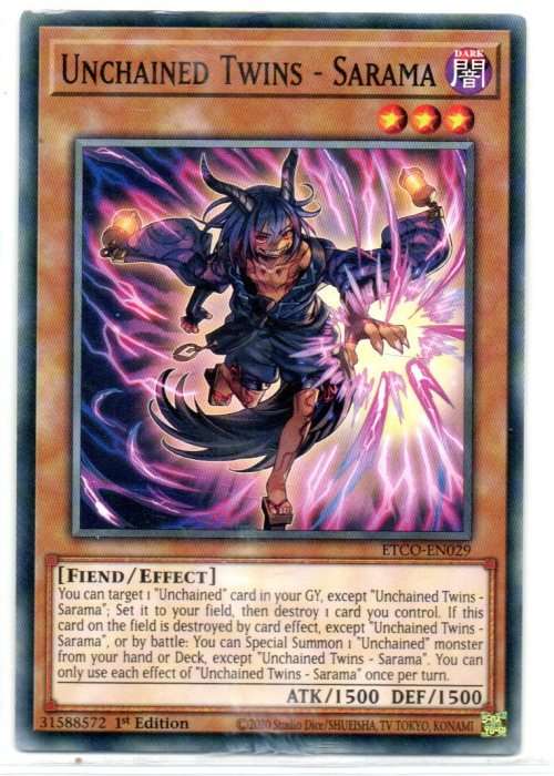 Yu-Gi-Oh! - Unchained Twins - Sarama - 1st Ed/Common - Eternity Code (ETCO-EN029)