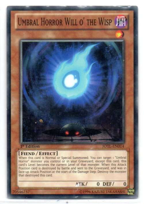 Yu-Gi-Oh! - Umbral Horror Will o` the Wisp - 1st Ed/Common - Judgment of the Light (JOTL-EN014)
