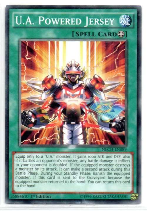 Yu-Gi-Oh! - U.A. Powered Jersey - 1st Ed/Common - The New Challengers (NECH-EN089)