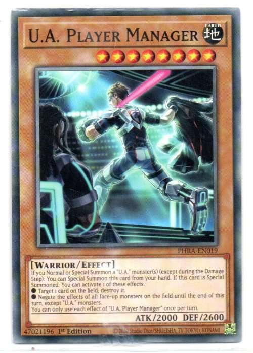 Yu-Gi-Oh! - U.A. Player Manager - 1st Ed/Common - Phantom Rage (PHRA-EN019)