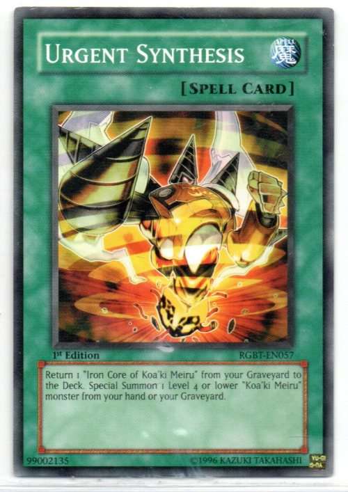 Yu-Gi-Oh! - Urgent Synthesis - 1st Ed/Common - Raging Battle (RGBT-EN057)
