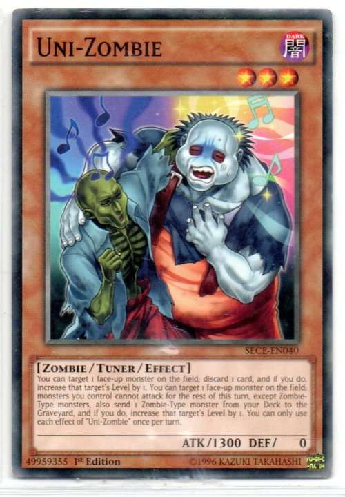Yu-Gi-Oh! - Uni-Zombie - 1st Ed/Common - Secrets of Eternity (SECE-EN040)
