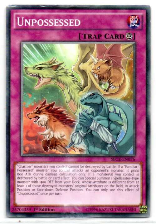 Yu-Gi-Oh! - Unpossessed - 1st Ed/Common - Secrets of Eternity (SECE-EN076)