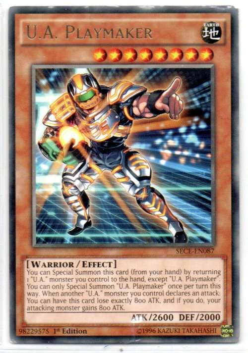 Yu-Gi-Oh! - U.A. Playmaker - 1st Ed/Rare - Secrets of Eternity (SECE-EN087)