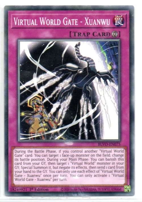 Yu-Gi-Oh! - Virtual World Gate - Xuanwu - 1st Ed/Common - Blazing Vortex (BLVO-EN075)