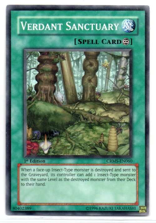 Yu-Gi-Oh! - Verdant Sanctuary - 1st Ed/Common - Crimson Crisis (CRMS-EN060)