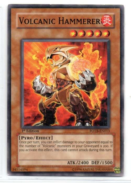 Yu-Gi-Oh! - Volcanic Hammerer - 1st Ed/Common - Force of the Breaker (FOTB-EN013)