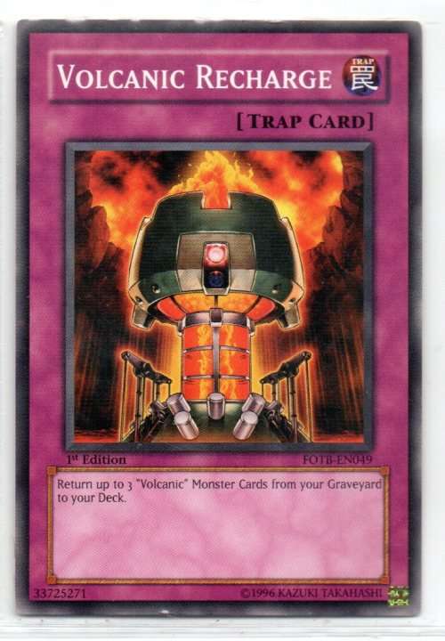 Yu-Gi-Oh! - Volcanic Recharge - 1st Ed/Common - Force of the Breaker (FOTB-EN049)