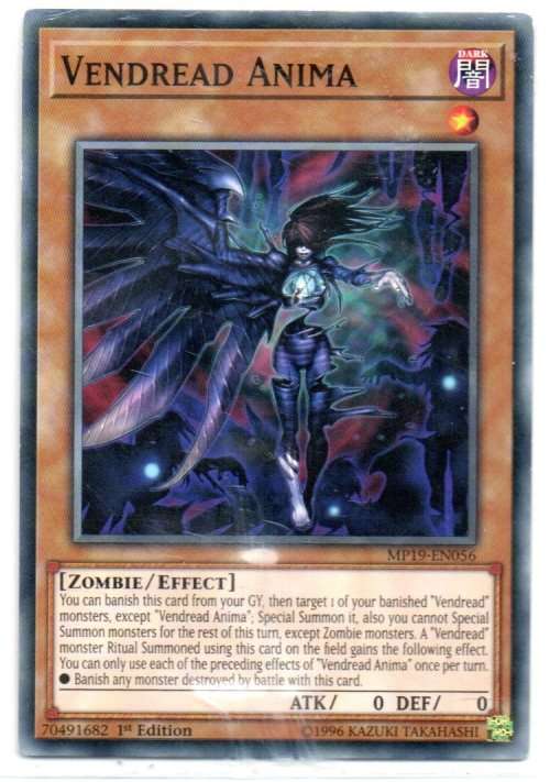 Yu-Gi-Oh! - Vendread Anima - 1st Ed/Common - 2019 Gold Sarcophagus Tin Mega Pack (MP19-EN056)