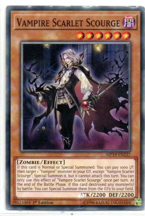 Yu-Gi-Oh! - Vampire Scarlet Scourge - 1st Ed/Common - 2019 Gold Sarcophagus Tin Mega Pack (MP19-EN23
