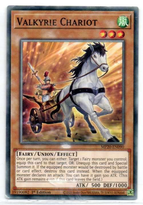 Yu-Gi-Oh! - Valkyrie Chariot - 1st Ed/Common - 2020 Tin of Lost Memories (MP20-EN090)