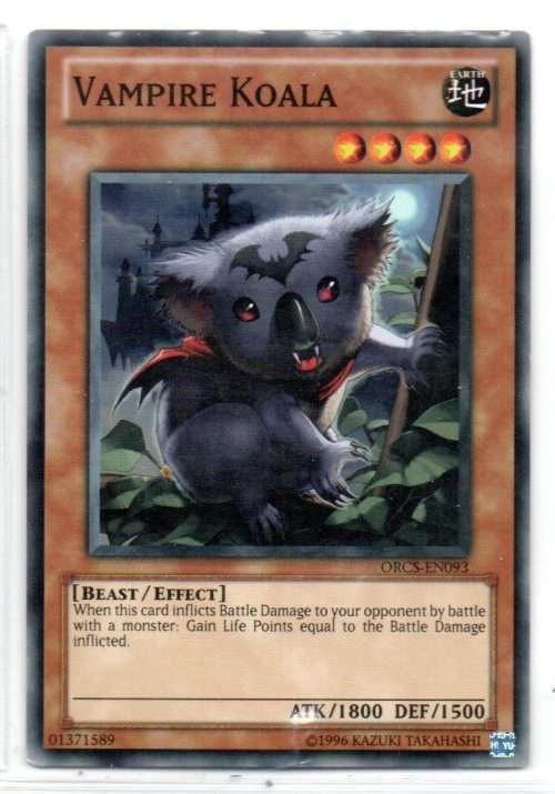 Yu-Gi-Oh! - Vampire Koala - Common - Order Of Chaos (ORCS-EN093 )