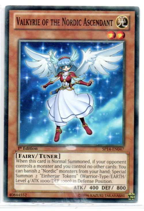 Yu-Gi-Oh! - Valkyrie of the Nordic Ascendant - 1st Ed/Common - Star Pack 2014 (SP14-EN047)