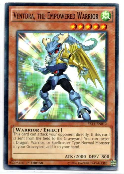 Yu-Gi-Oh! - Ventdra, the Empowered Warrior - 1st Ed/Common - Super Starter: Space-Time Showdown (YS1