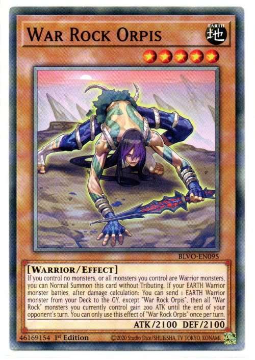 Yu-Gi-Oh! - War Rock Orpis - 1st Ed/Common - Blazing Vortex (BLVO-EN095)