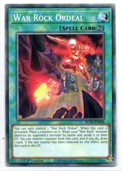 Yu-Gi-Oh! - War Rock Ordeal - 1st Ed/Common - Blazing Vortex (BLVO-EN098)