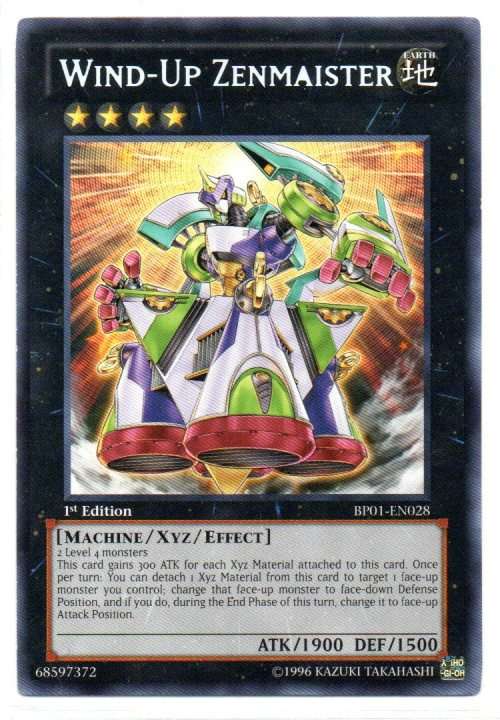 Yu-Gi-Oh! - Wind-Up Zenmaister - 1st Ed/Rare - Battle Pack: Epic Dawn (BP01-EN028)
