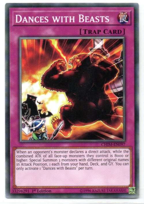 Yu-Gi-Oh! - Dances with Beasts - 1st Ed/Common - Chaos Impact (CHIM-EN097)