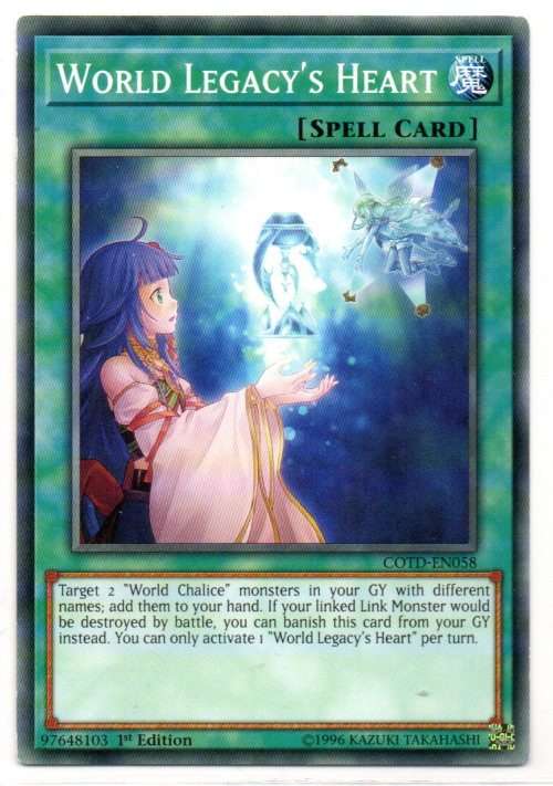 Yu-Gi-Oh! - World Legacy`s Heart - 1st Ed/Common - Code of the Duelist (COTD-EN058)
