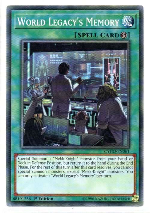 Yu-Gi-Oh! - World Legacy`s Memory - 1st Ed/Common - Cybernetic Horizon (CYHO-EN061)