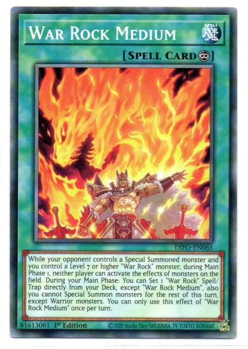 Yu-Gi-Oh! - War Rock Medium - 1st Ed/Common - Dimension Force (DIFO-EN065)