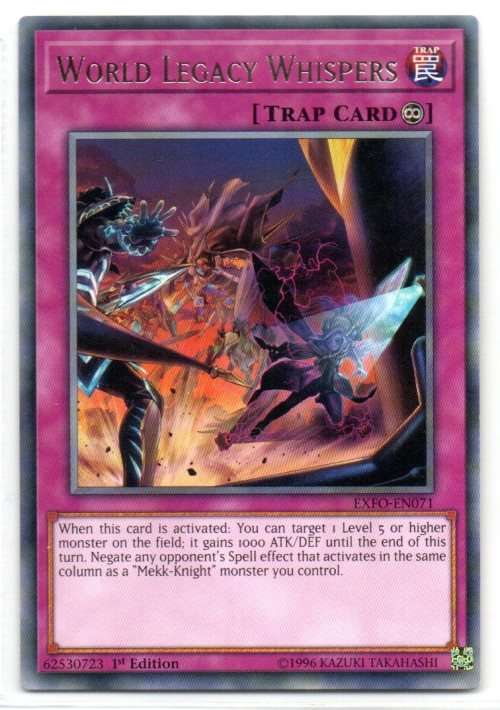 Yu-Gi-Oh! - World Legacy Whispers - 1st Ed/Rare - Extreme Force (EXFO-EN071)