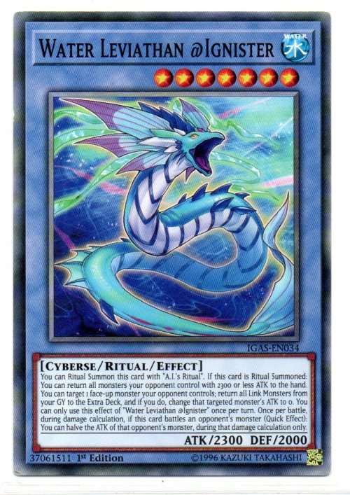 Yu-Gi-Oh! - Water Leviathan @Ignister - 1st Ed/Common - Ignition Assault (IGAS-EN034)