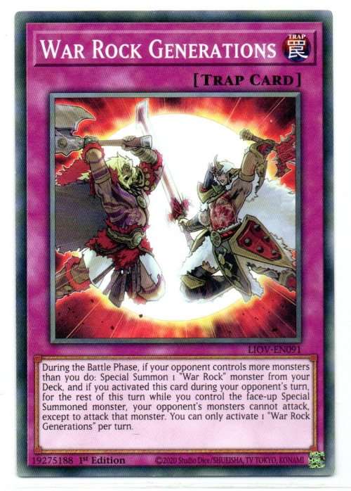 Yu-Gi-Oh! - War Rock Generations - 1st Ed/Common - Lightning Overdrive (LIOV-EN091)